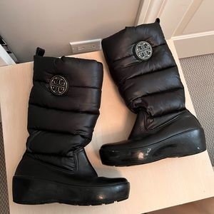 Tory Burch black, puffy winter boots size 7